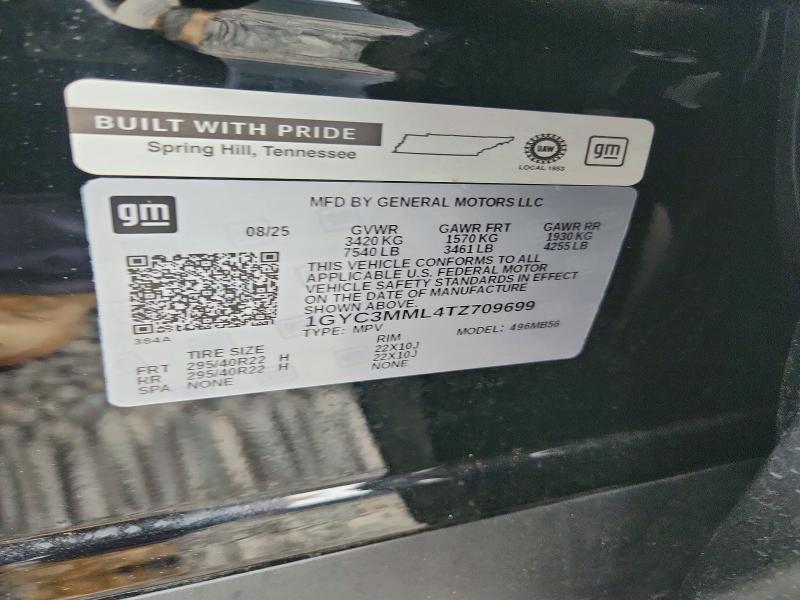 Aukcja sprzedaży 2026 Cadillac Vistiq, vin: 1GYC3MML4TZ709699, numer aukcji: 59846336
