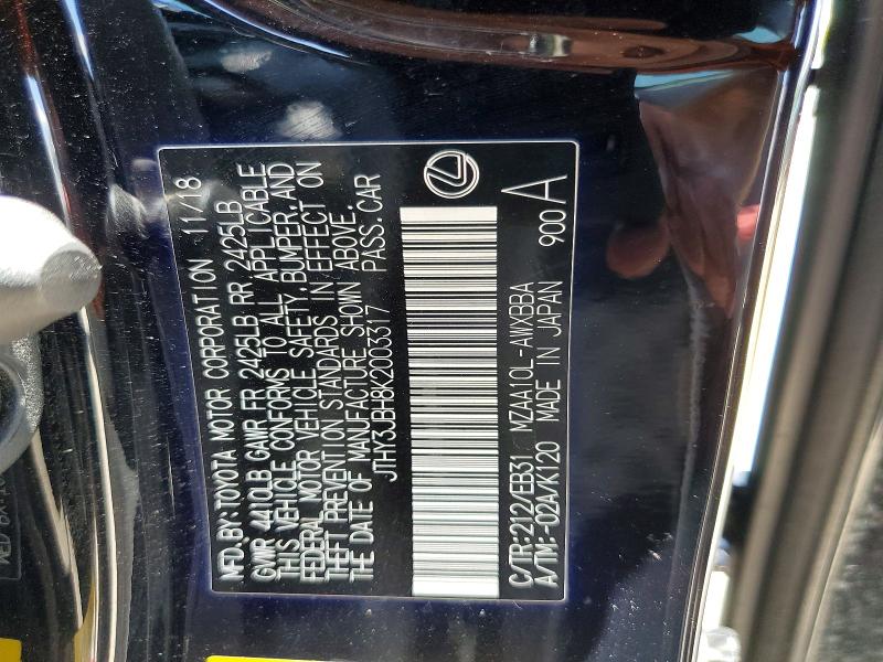 Aukcja sprzedaży 2019 Lexus Ux, vin: JTHY3JBH8K2003317, numer aukcji: 60227876