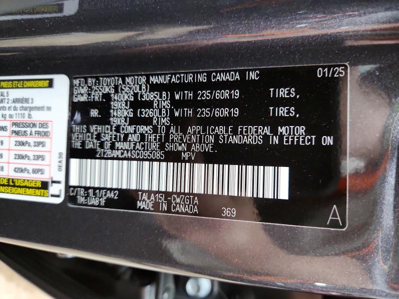 Aukcja sprzedaży 2025 Lexus Rx 350, vin: 2T2BAMCA4SC095085, numer aukcji: 61200366