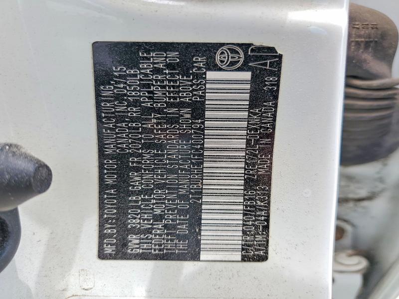 Продаж на аукціоні авто 2015 Toyota Corolla, vin: 2T1BURHE1FC400794, номер лоту: 58097286
