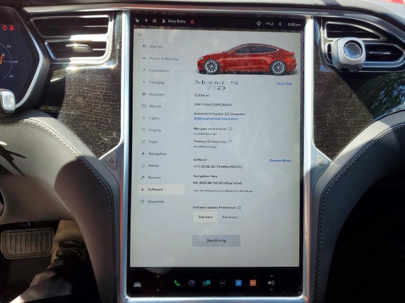 59852986 :رقم المزاد ، 5YJSA1E29JF240012 vin ، 2018 Tesla Model S مزاد بيع