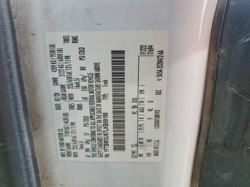 Продажа на аукционе авто 2020 Ford Transit, vin: 1FTBW3U87LKB09198, номер лота: 59979016