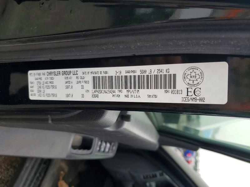 2010 Jeep Liberty მანქანა იყიდება აუქციონზე, vin: 1J4PN2GK1AW154244, აუქციონის ნომერი: 60594136