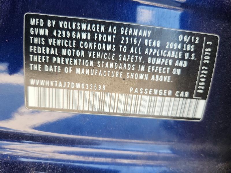 Продаж на аукціоні авто 2013 Volkswagen Gti, vin: WVWHV7AJ7DW033598, номер лоту: 60615616