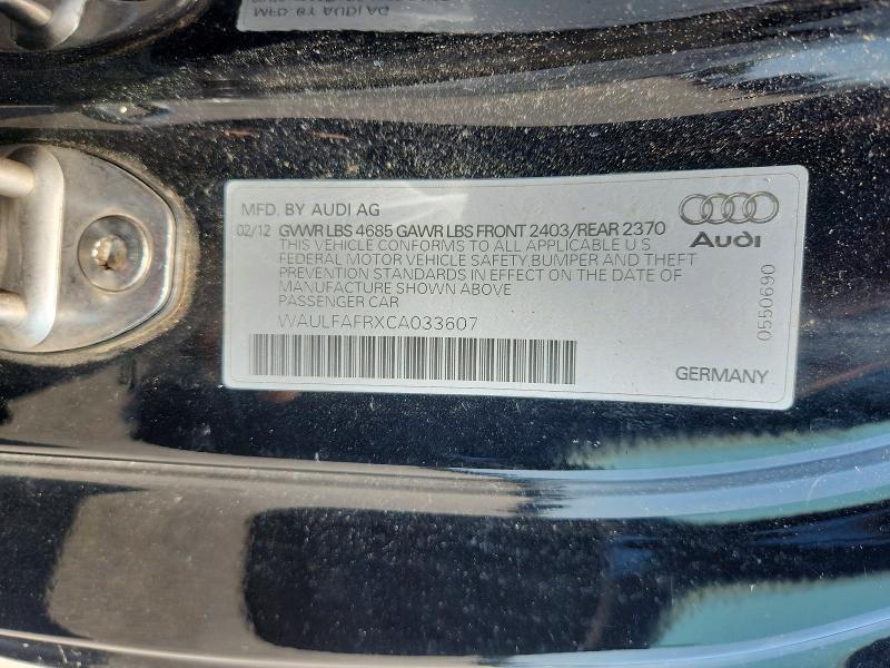 Продаж на аукціоні авто 2012 Audi A5, vin: WAULFAFRXCA033607, номер лоту: 59088656