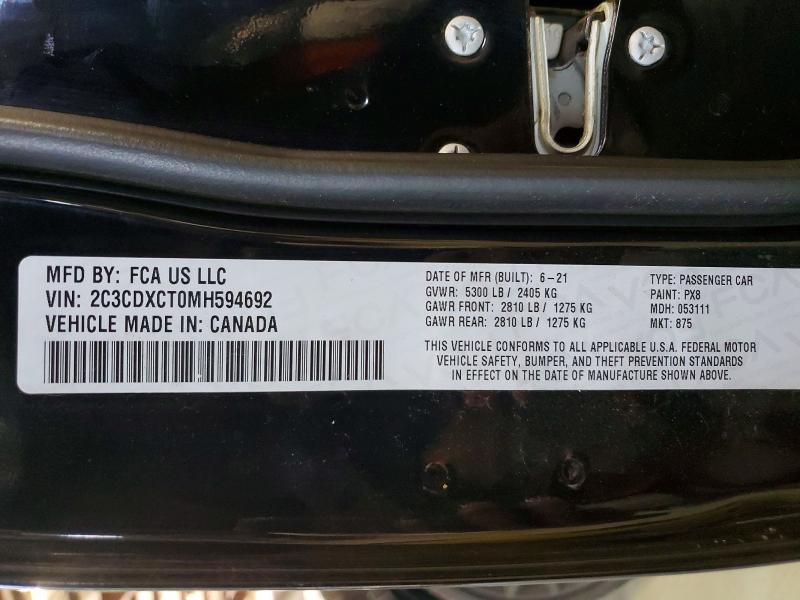 Продаж на аукціоні авто 2021 Dodge Charger, vin: 2C3CDXCT0MH594692, номер лоту: 56682676