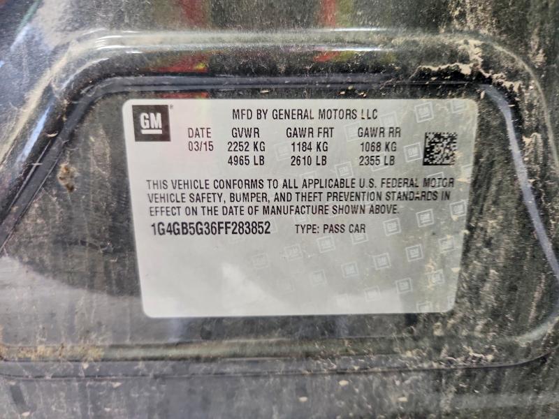 Продаж на аукціоні авто 2015 Buick Lacrosse, vin: 1G4GB5G36FF283852, номер лоту: 62696216