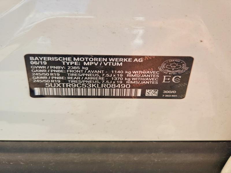 Продаж на аукціоні авто 2019 Bmw X3, vin: 5UXTR9C53KLR08490, номер лоту: 62453686