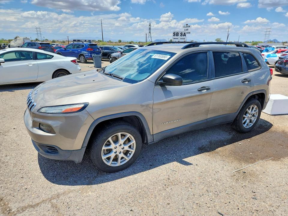 2016 Jeep Cherokee მანქანა იყიდება აუქციონზე, vin: 1C4PJLABXGW362616, აუქციონის ნომერი: 61160866