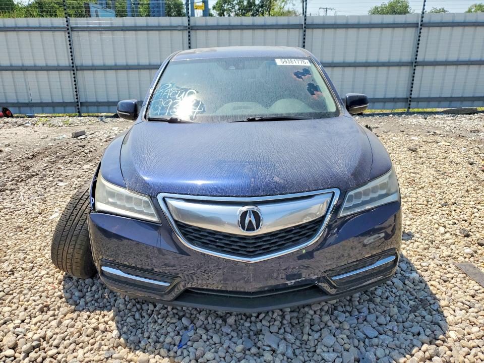 59381776 :رقم المزاد ، 5FRYD4H4XEB048814 vin ، 2014 Acura Mdx مزاد بيع