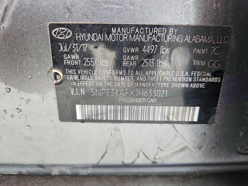 Продажа на аукционе авто 2018 Hyundai Sonata, vin: 5NPE34AFXJH633021, номер лота: 61607516