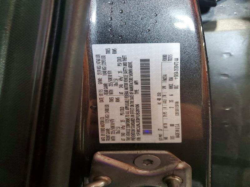 59862396 :رقم المزاد ، 1FMCU9JX9FUB28106 vin ، 2015 Ford Escape مزاد بيع