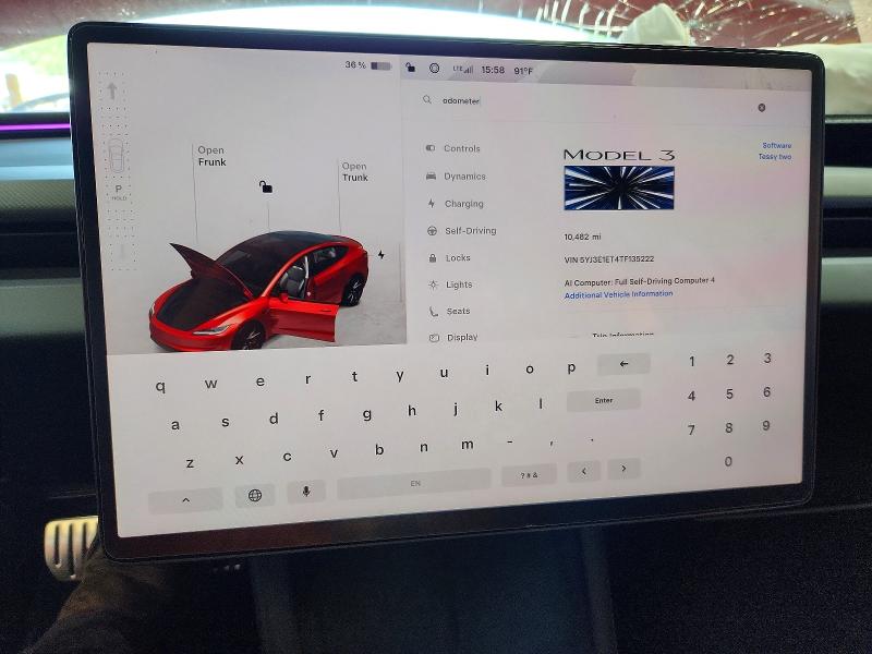 Aukcja sprzedaży 2026 Tesla Model 3, vin: 5YJ3E1ET4TF135222, numer aukcji: 59877306