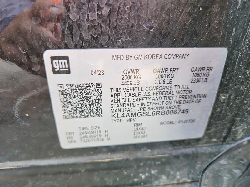 2024 Buick Encore Gx მანქანა იყიდება აუქციონზე, vin: KL4AMGSL6RB006745, აუქციონის ნომერი: 60450756