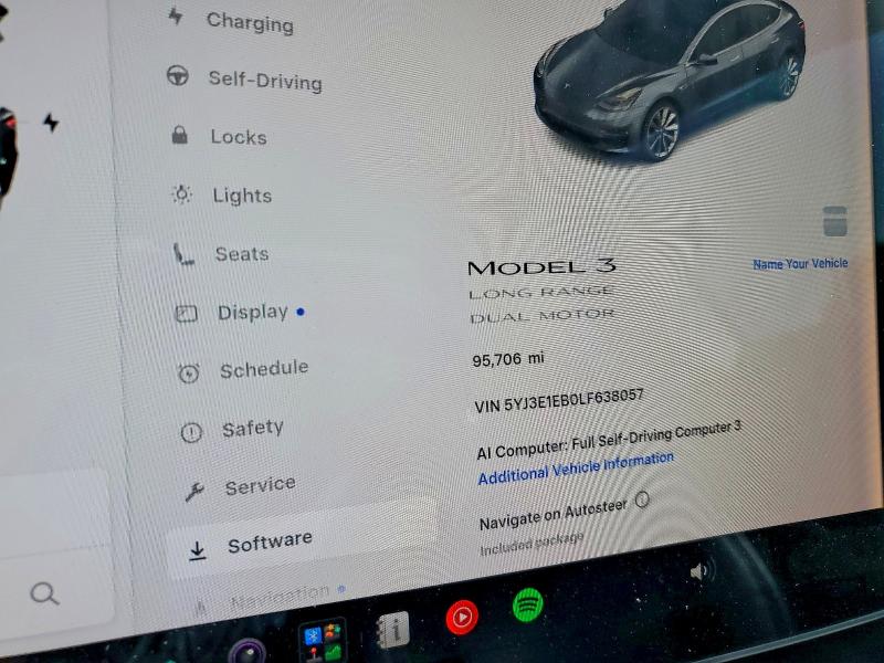 Aukcja sprzedaży 2020 Tesla Model 3, vin: 5YJ3E1EB0LF638057, numer aukcji: 61970666