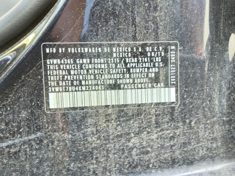 Aukcja sprzedaży 2019 Volkswagen Jetta, vin: 3VW6T7BU4KM224041, numer aukcji: 59779006