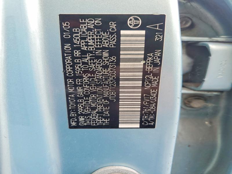 Продаж на аукціоні авто 2005 Toyota Echo, vin: JTDBT123750373136, номер лоту: 62021116