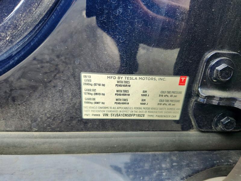 Продажа на аукционе авто 2013 Tesla Model S, vin: 5YJSA1CN5DFP19528, номер лота: 61963016