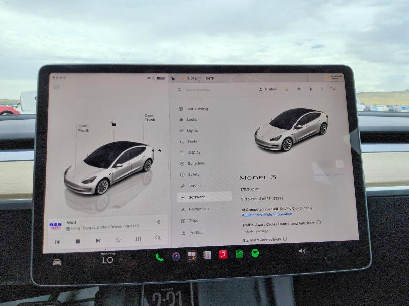 Aukcja sprzedaży 2023 Tesla Model 3, vin: 5YJ3E1EA9PF457777, numer aukcji: 61309236