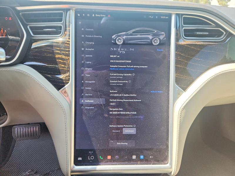 Продаж на аукціоні авто 2016 Tesla Model S, vin: 5YJSA1E15GF170525, номер лоту: 61980986