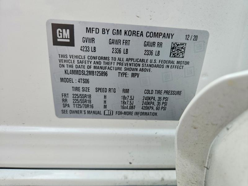 Aukcja sprzedaży 2021 Buick Encore Gx, vin: KL4MMDSL2MB125896, numer aukcji: 62676266
