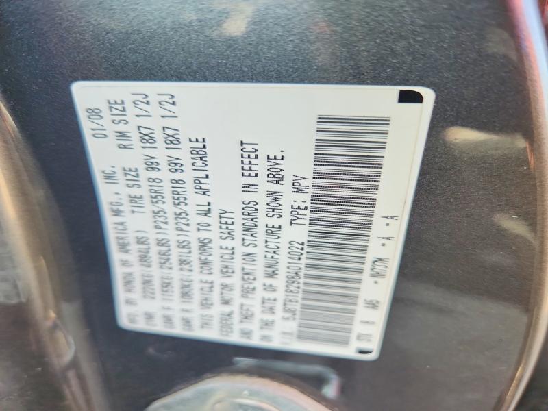 Aukcja sprzedaży 2008 Acura Rdx, vin: 5J8TB18298A014022, numer aukcji: 59711356