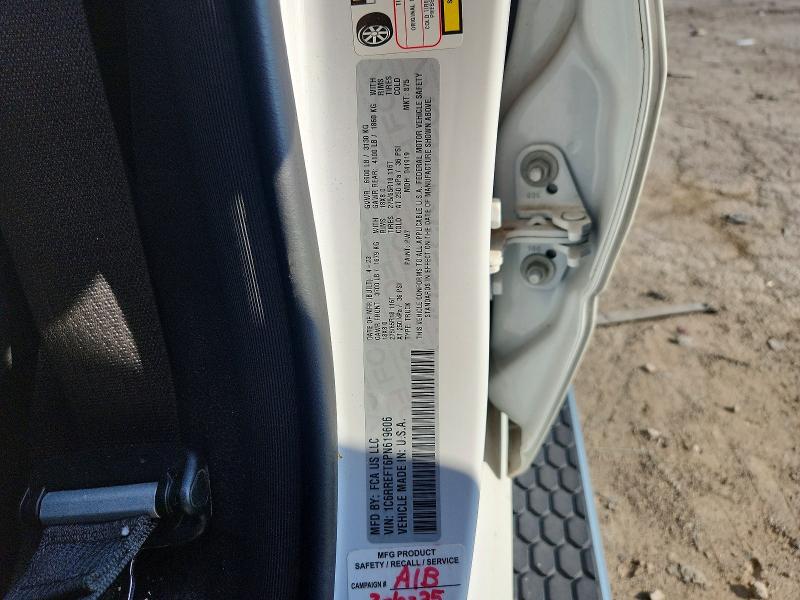 2023 Ram 1500 მანქანა იყიდება აუქციონზე, vin: 1C6RREFT6PN619606, აუქციონის ნომერი: 62336356