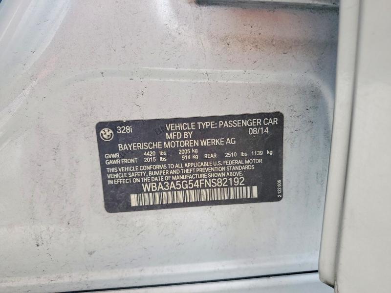Aukcja sprzedaży 2015 Bmw 328, vin: WBA3A5G54FNS82192, numer aukcji: 60652476