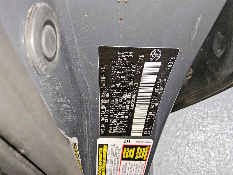 Продажа на аукционе авто 2025 Toyota Camry, vin: 4T1DAACK8SU626923, номер лота: 61229296