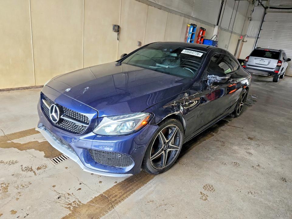 59664776 :رقم المزاد ، WDDWJ6EB0HF502798 vin ، 2017 Mercedes-benz C مزاد بيع