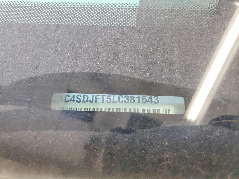 59009596 :رقم المزاد ، 1C4SDJFT5LC381643 vin ، 2020 Dodge Durango مزاد بيع