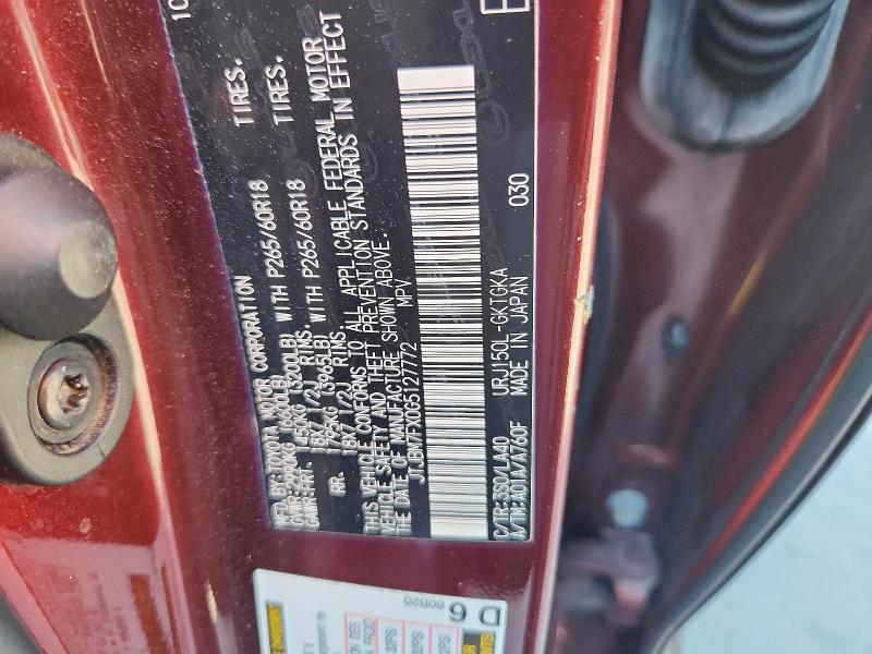 Aukcja sprzedaży 2016 Lexus Gx, vin: JTJBM7FX0G5127772, numer aukcji: 59836196
