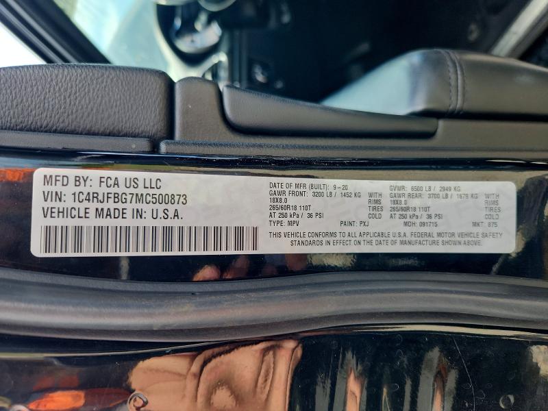 Продажа на аукционе авто 2021 Jeep Grand Cherokee, vin: 1C4RJFBG7MC500873, номер лота: 59678736
