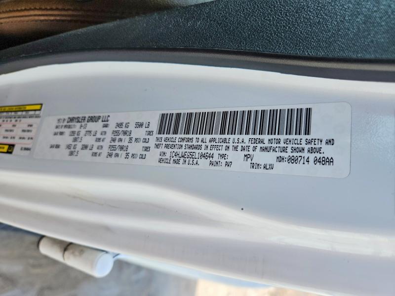 Продажа на аукционе авто 2014 Jeep Wrangler Unlimited, vin: 1C4HJWEG5EL104644, номер лота: 59342696
