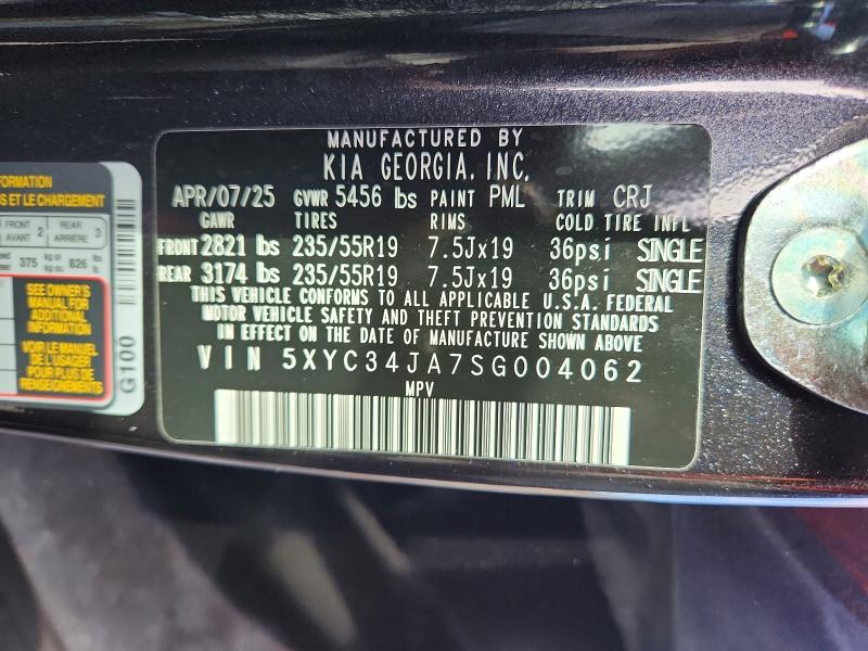 Продаж на аукціоні авто 2025 Kia Ev6, vin: 5XYC34JA7SG004062, номер лоту: 61351506