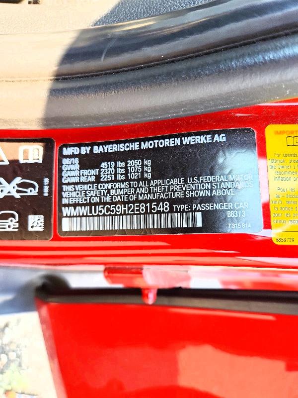 2017 Mini Cooper მანქანა იყიდება აუქციონზე, vin: WMWLU5C59H2E81548, აუქციონის ნომერი: 62205116