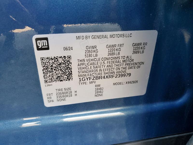Aukcja sprzedaży 2024 Cadillac Xt4, vin: 1GYFZBR4XRF239979, numer aukcji: 59978686