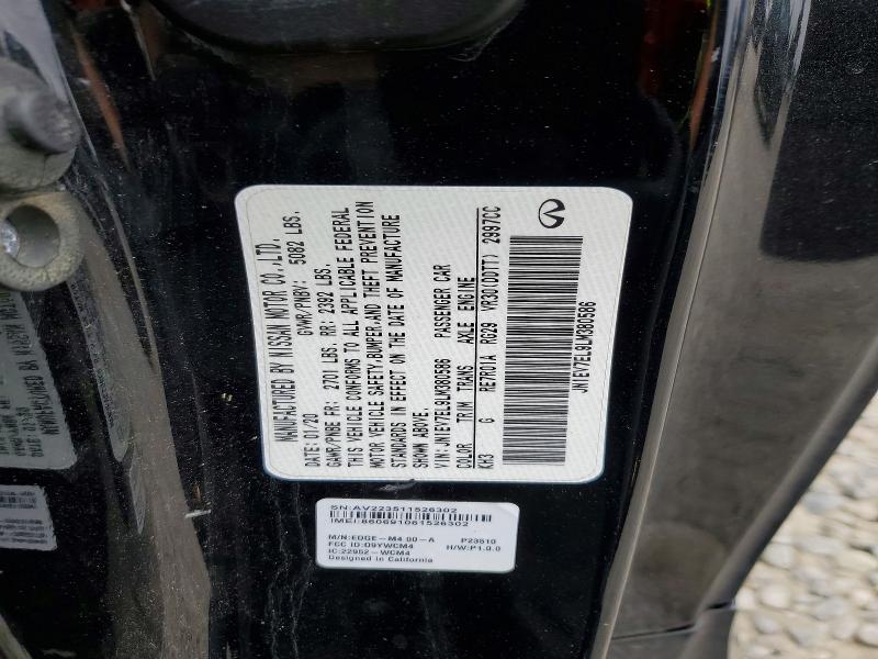 Продажа на аукционе авто 2020 Infiniti Q60, vin: JN1EV7EL9LM380586, номер лота: 60062716