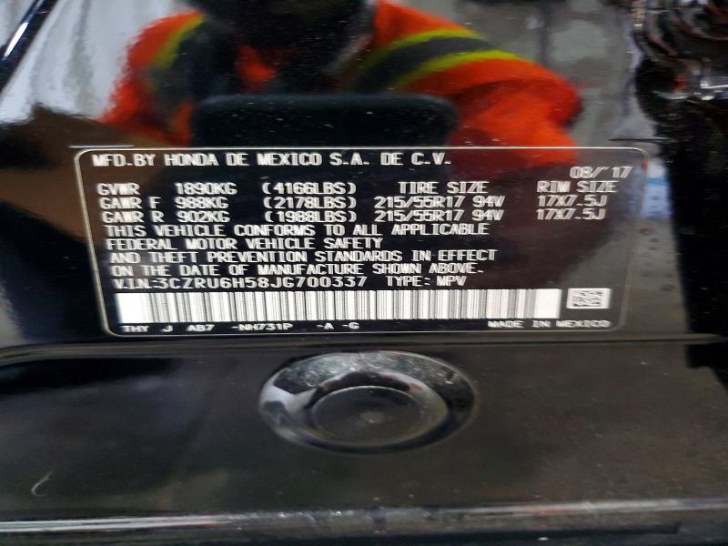 Aukcja sprzedaży 2018 Honda Hr-v, vin: 3CZRU6H58JG700337, numer aukcji: 62060406
