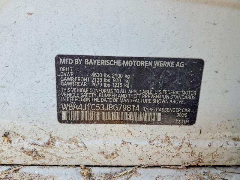 Продажа на аукционе авто 2018 Bmw 430i, vin: WBA4J1C53JBG79814, номер лота: 58906846