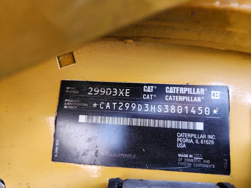 62617426 :رقم المزاد ، CAT299D3HS3801450 vin ، 2025 Cat Construction Equipment مزاد بيع