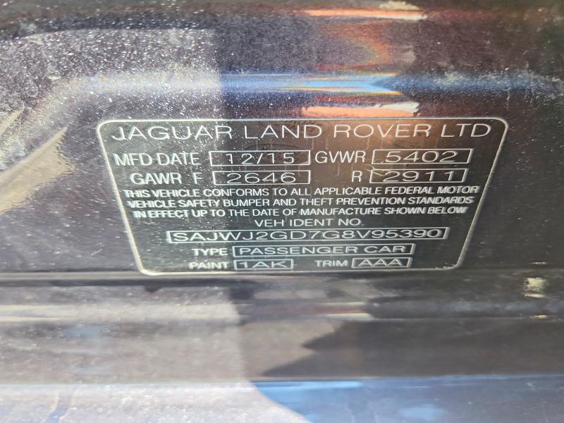 Продаж на аукціоні авто 2016 Jaguar Xjl, vin: SAJWJ2GD7G8V95390, номер лоту: 63197446
