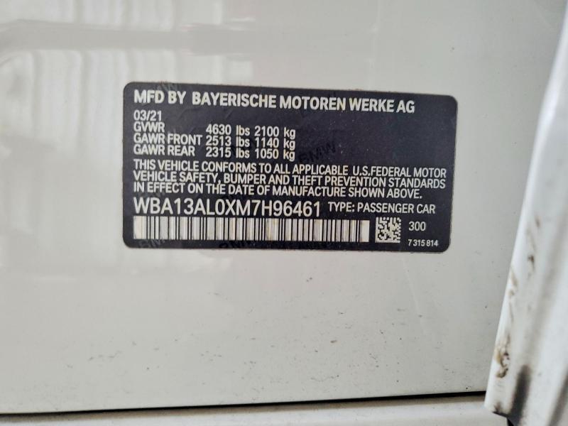 Продаж на аукціоні авто 2021 Bmw M235xi, vin: WBA13AL0XM7H96461, номер лоту: 61394936