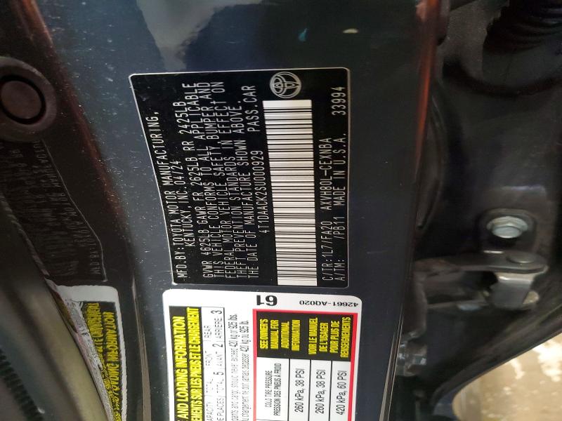 Продажа на аукционе авто 2025 Toyota Camry, vin: 4T1DAACK2SU000929, номер лота: 61371896
