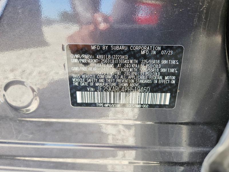 Продажа на аукционе авто 2023 Subaru Forester, vin: JF2SKARC4PH519460, номер лота: 61850946