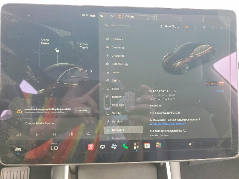 Aukcja sprzedaży 2020 Tesla Model 3, vin: 5YJ3E1EB2LF803025, numer aukcji: 60884516