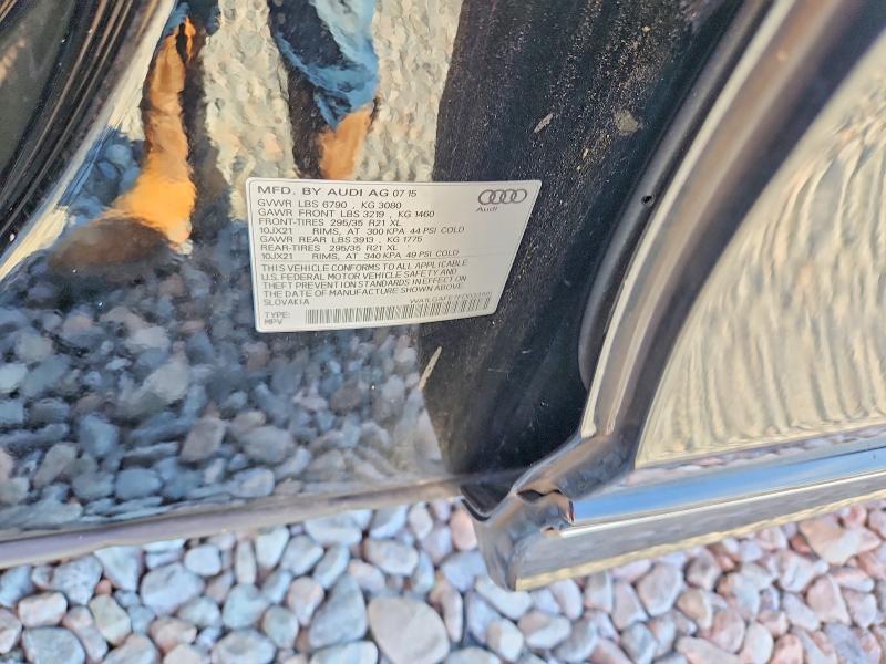 59793056 :رقم المزاد ، WA1LGAFE7FD033185 vin ، 2015 Audi Q7 مزاد بيع