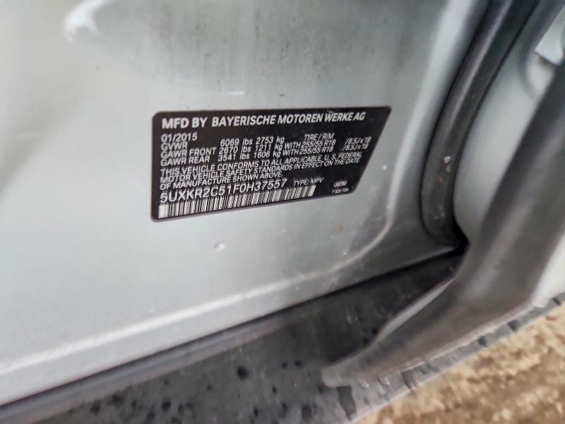 Продаж на аукціоні авто 2015 Bmw X5, vin: 5UXKR2C51F0H37557, номер лоту: 85457555