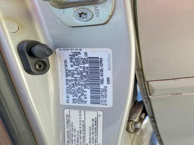 61859896 :رقم المزاد ، 4T1BE32K22U099146 vin ، 2002 Toyota Camry مزاد بيع