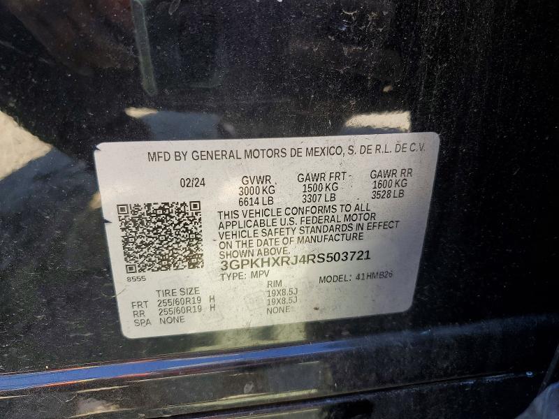 61575696 :رقم المزاد ، 3GPKHXRJ4RS503721 vin ، 2024 Honda Prologue مزاد بيع